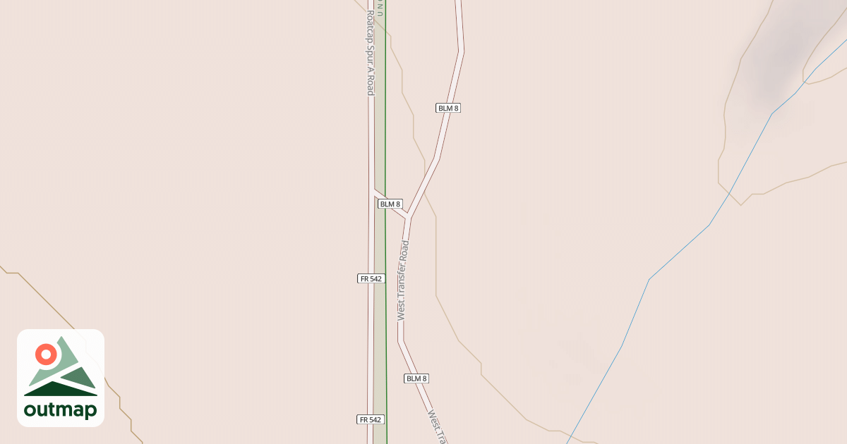 Map of BLM National GTLF Public Motorized Roads 7e25faef-e507-46ed-9b17-cab4b1421e3a