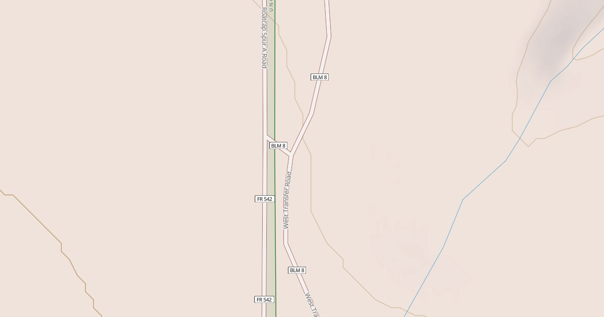 Map preview of BLM National GTLF Public Motorized Roads 7e25faef-e507-46ed-9b17-cab4b1421e3a