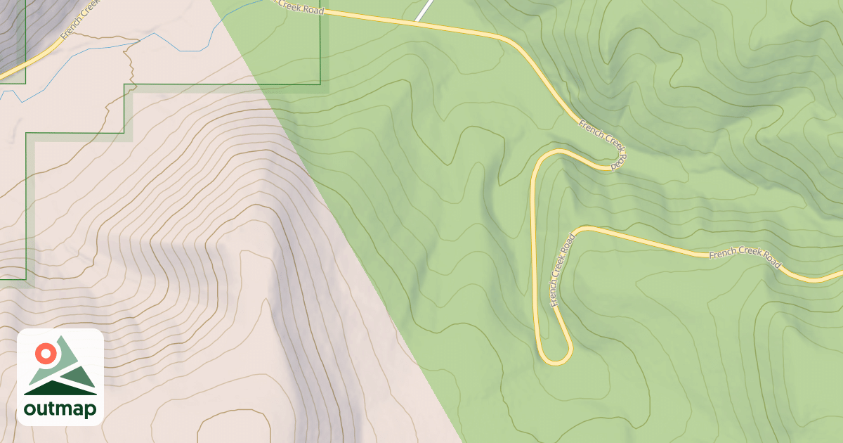 Map of FRENCH CREEK SPUR 3Q