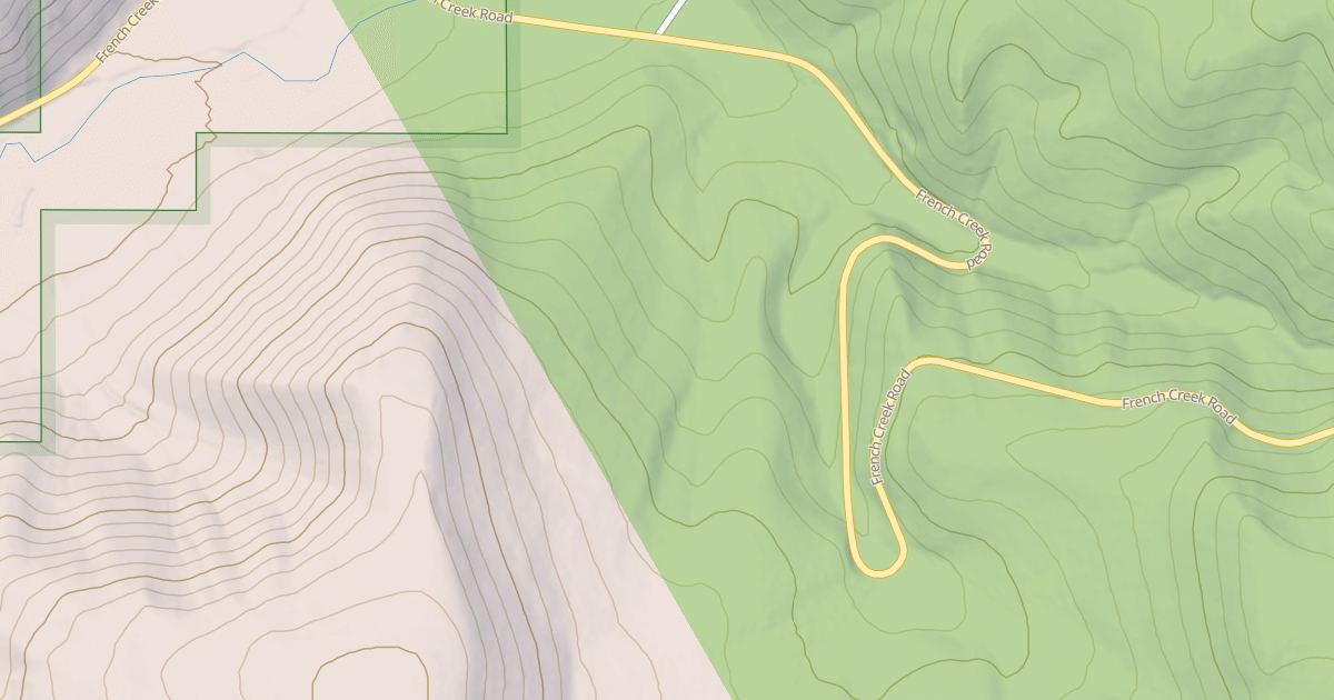 Map preview of FRENCH CREEK SPUR 3Q