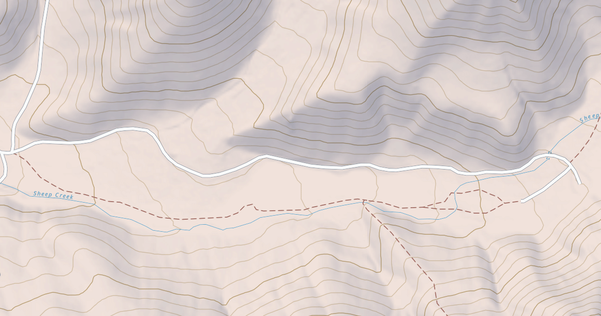 Map preview of SHEEP CREEK