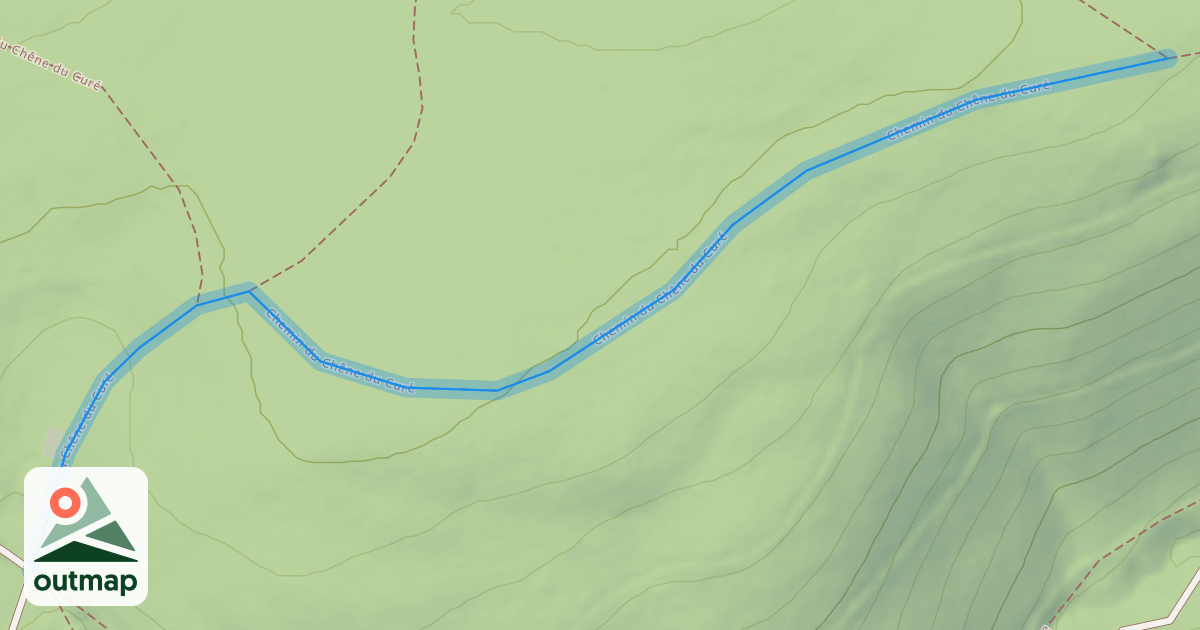 Map of Chemin du Chêne du Curé