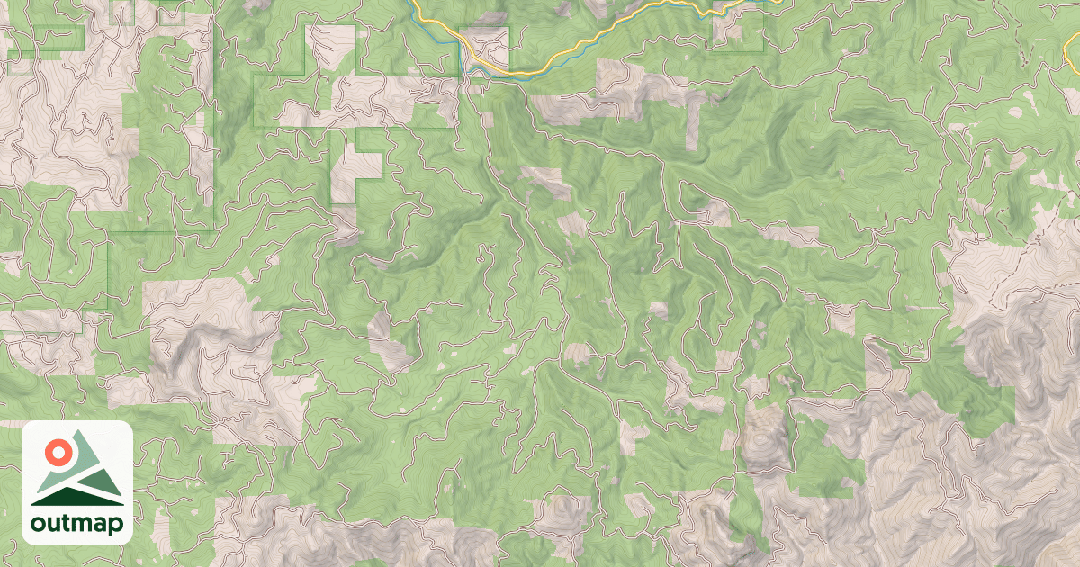 Map of BLACK CREEK - BIG CANYON