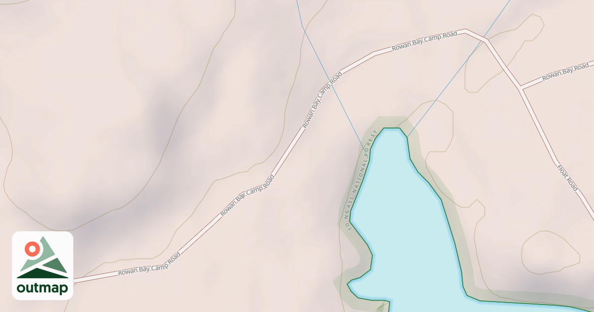Map of ROWAN BAY CAMP