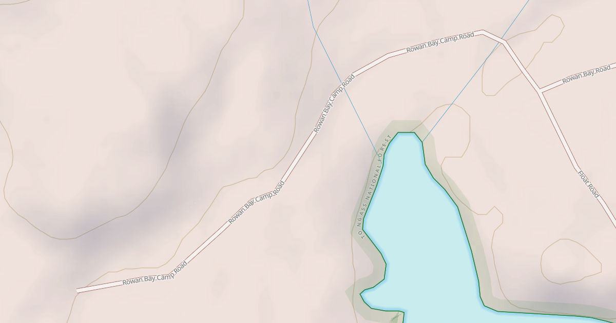 Map preview of ROWAN BAY CAMP