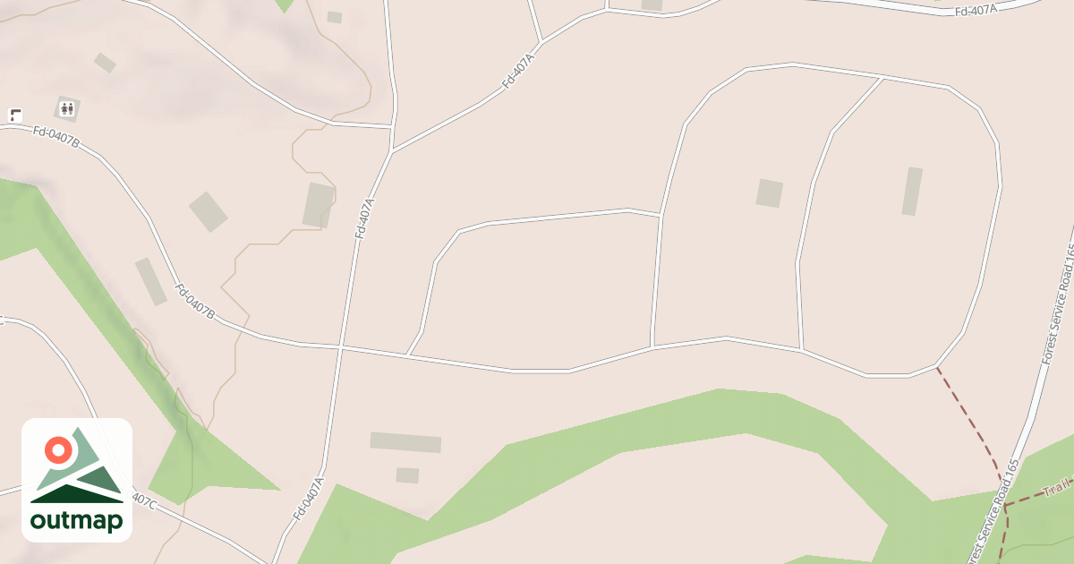 Map of C CAMPSITE ACCESS (48-57)