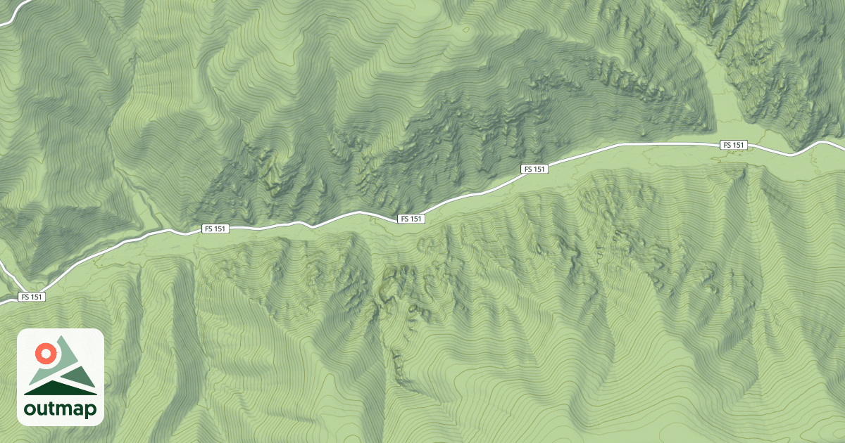 Map of MARTEN CREEK ROAD
