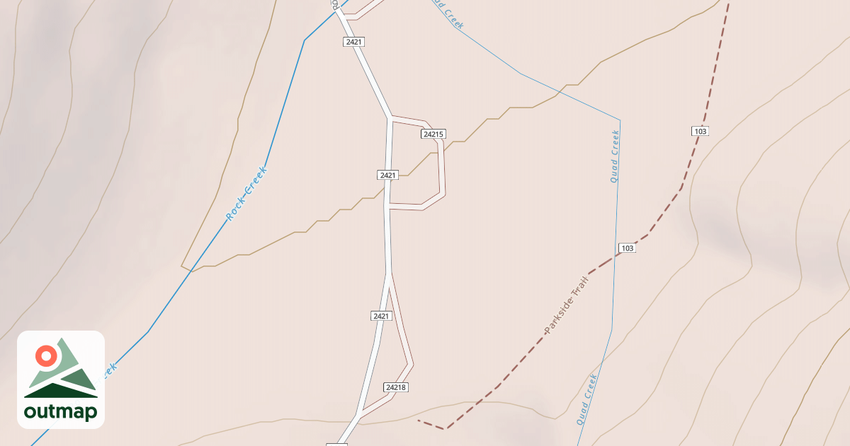 Map of DISPERSED CAMPSITE