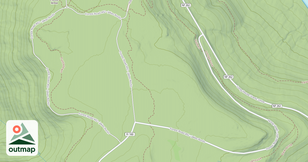 Map of JAKES ROCKS