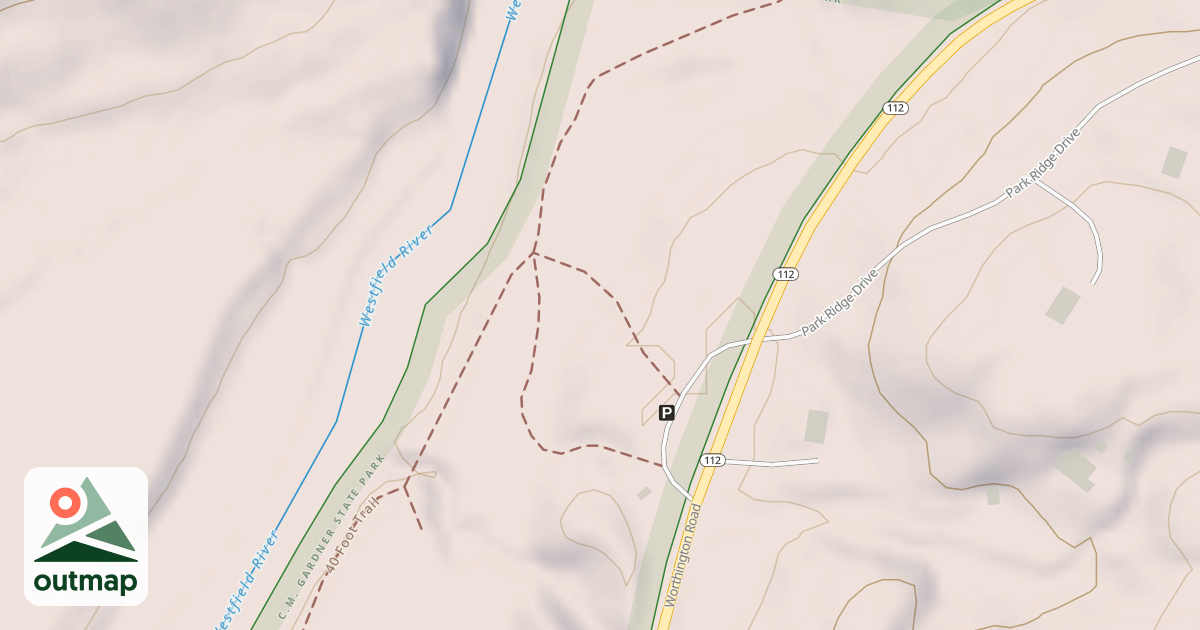 Map of 40 Foot Trail