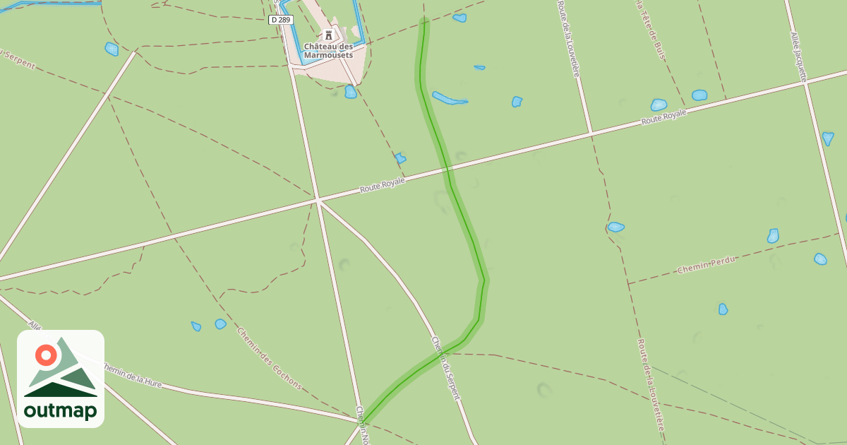 Map of Chemin des Quatre Chênes