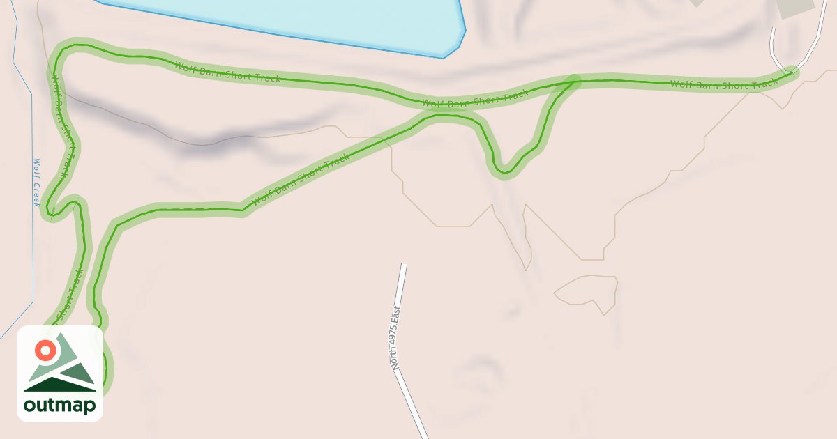 Map of Wolf Barn Short Track