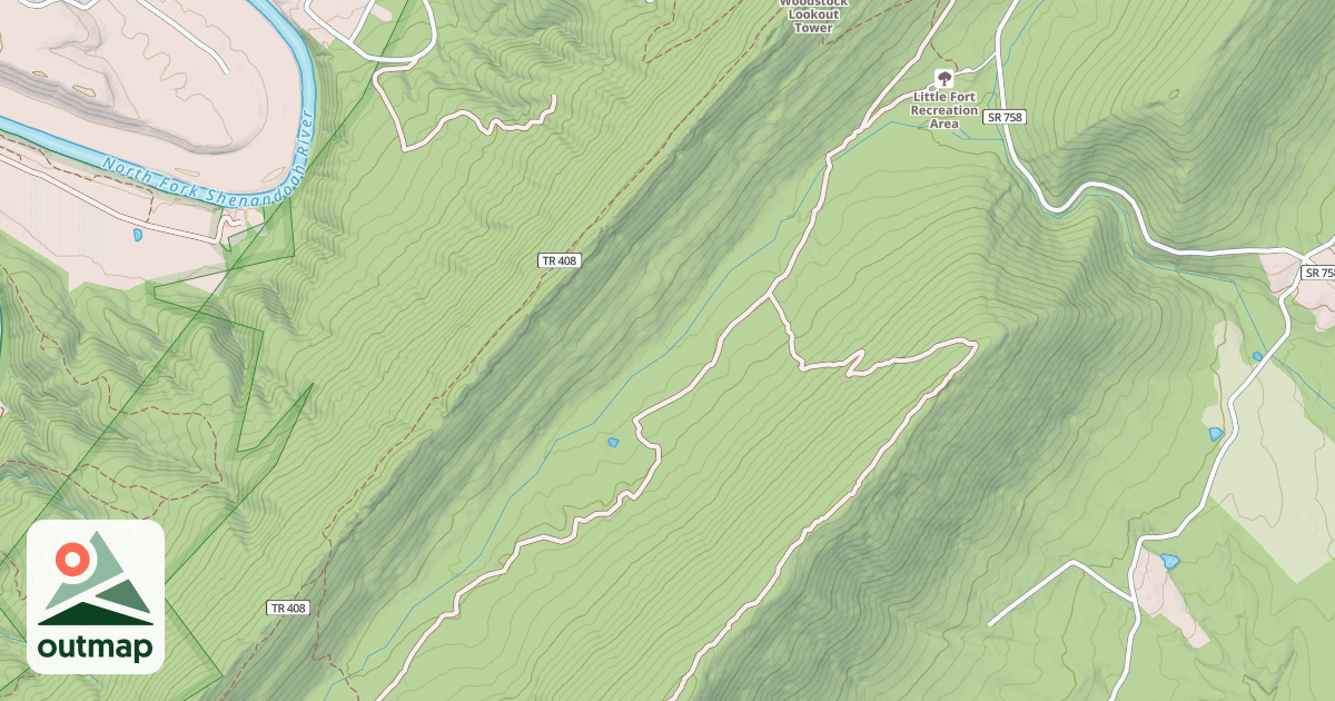 Map of Peters Mill Run