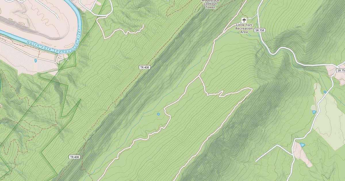 Map preview of Peters Mill Run