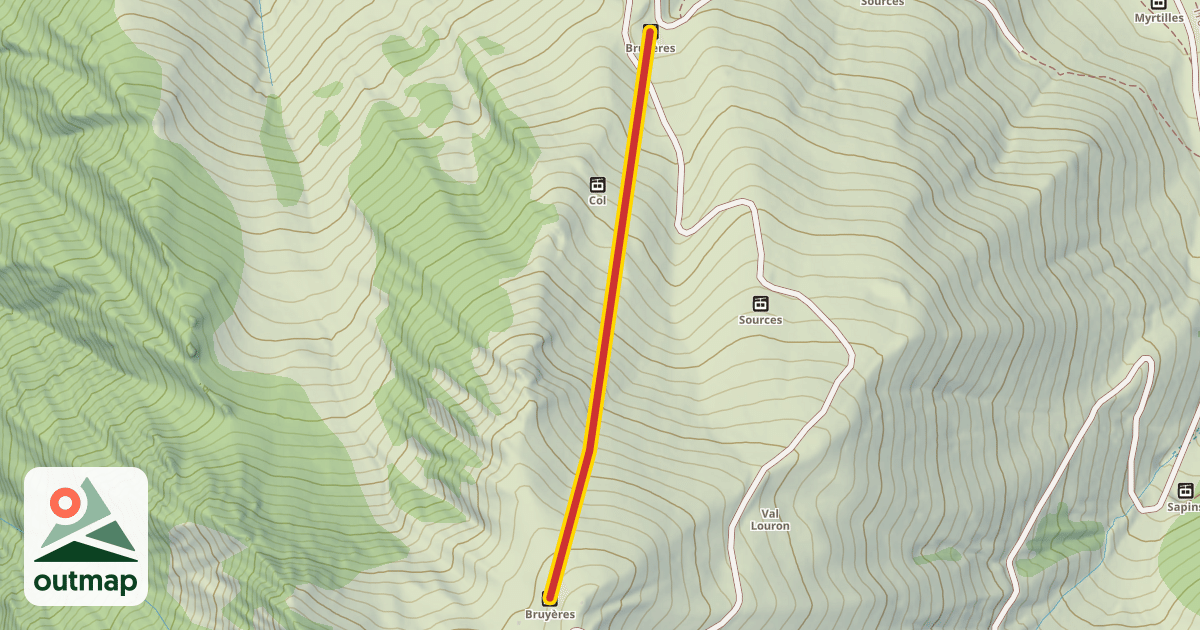 Map of Bruyères