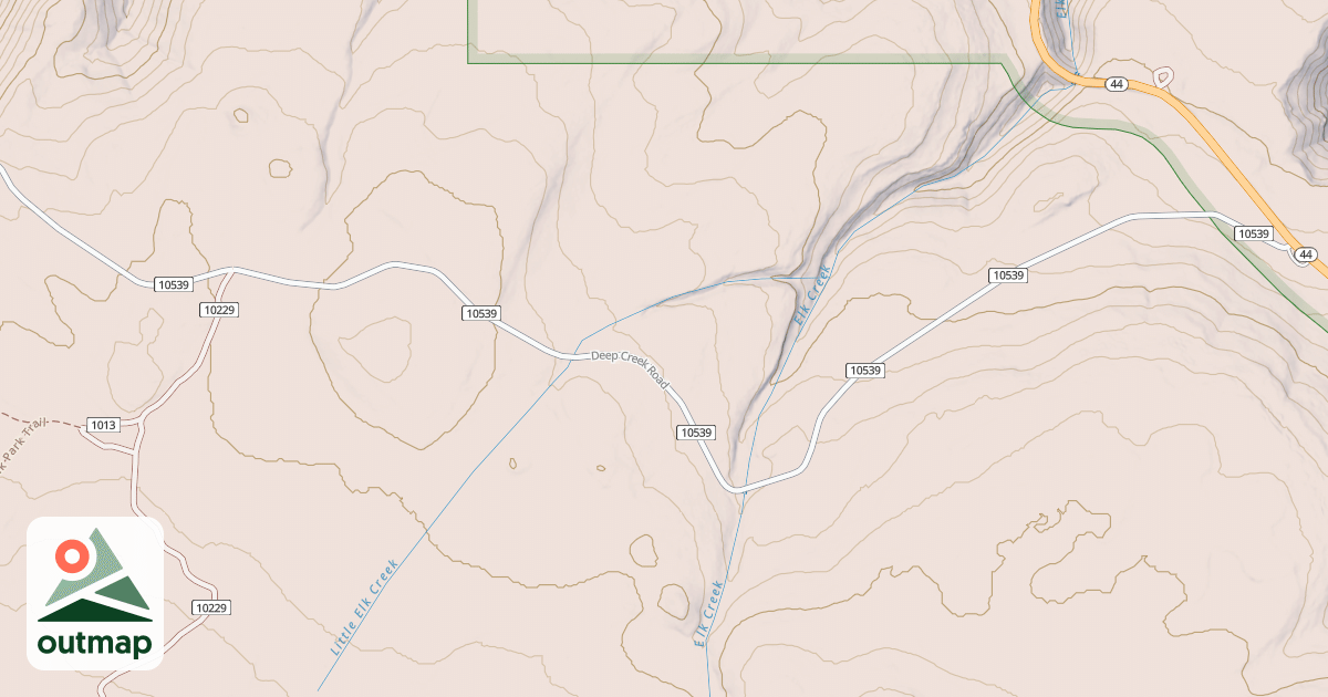 Map of DEEP CREEK