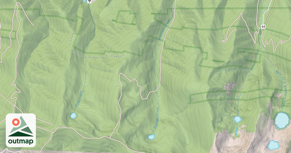 Map of Boulder Creek