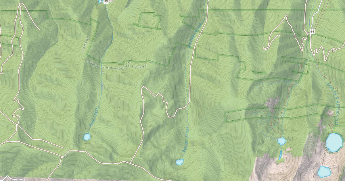 Map preview of Boulder Creek