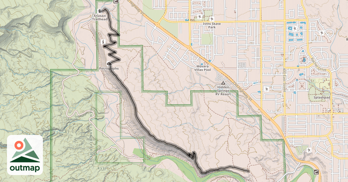 Map of Tempi'po'op Trail