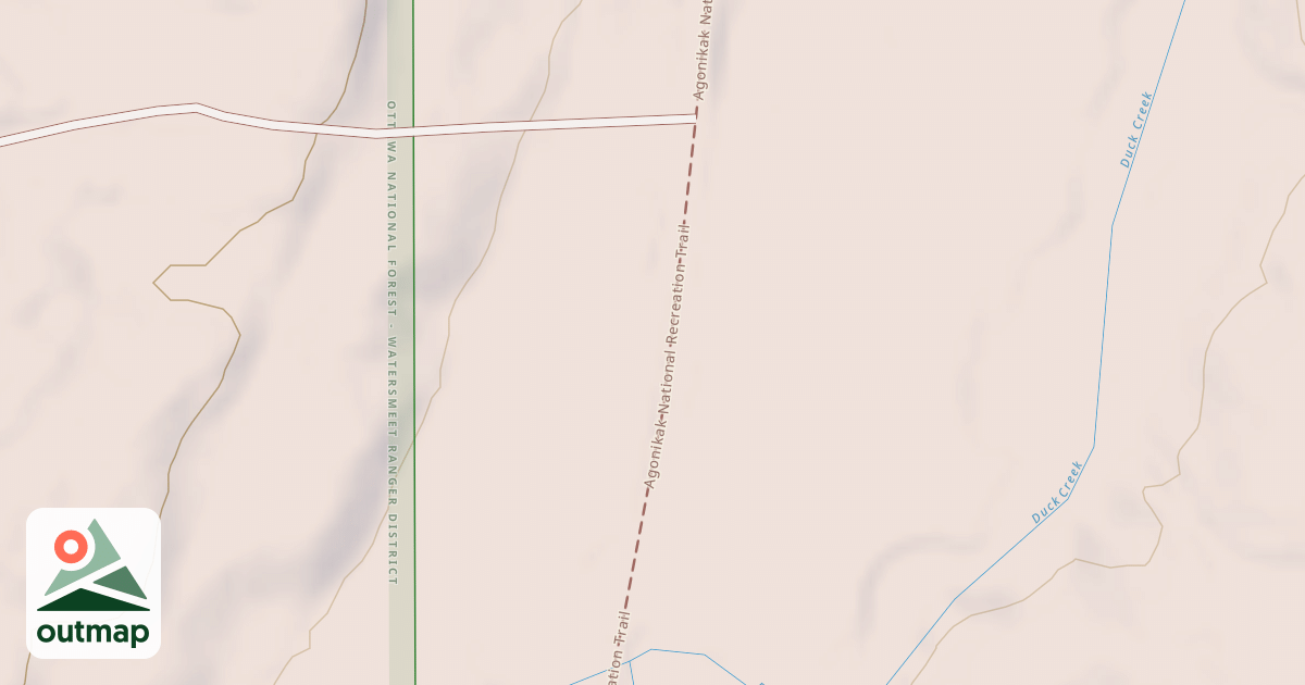Map of Agonikak Mountain Bike