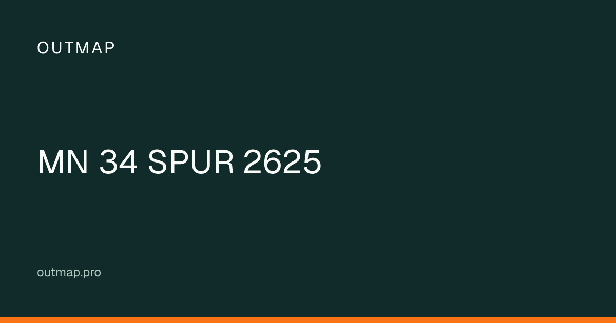 Map of MN 34 SPUR 2625