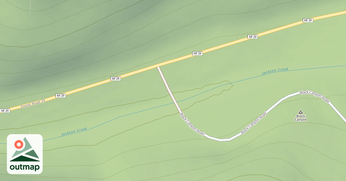 Map of BLACK CANYON