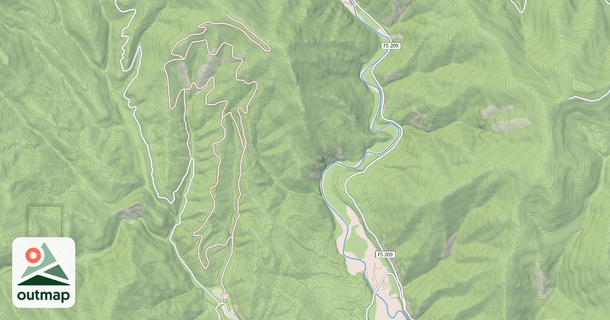 Map of MILITARY DRAW