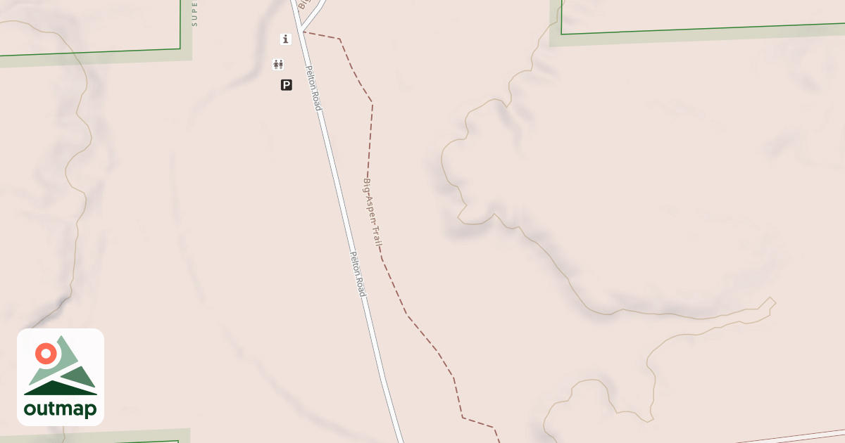 Map of Big Aspen Spur Aa