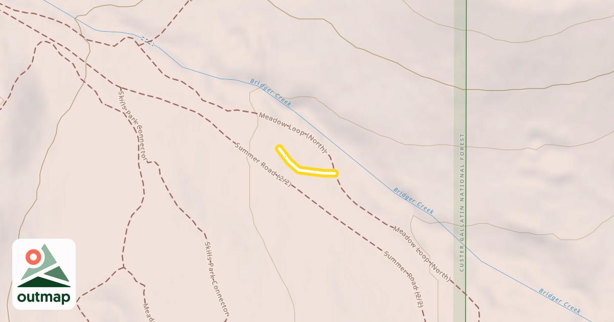 Map of Meadow Cut Through