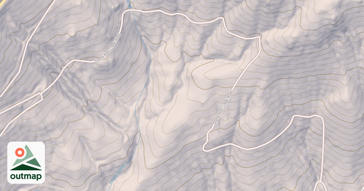 Map of DOME ROCK CREEK