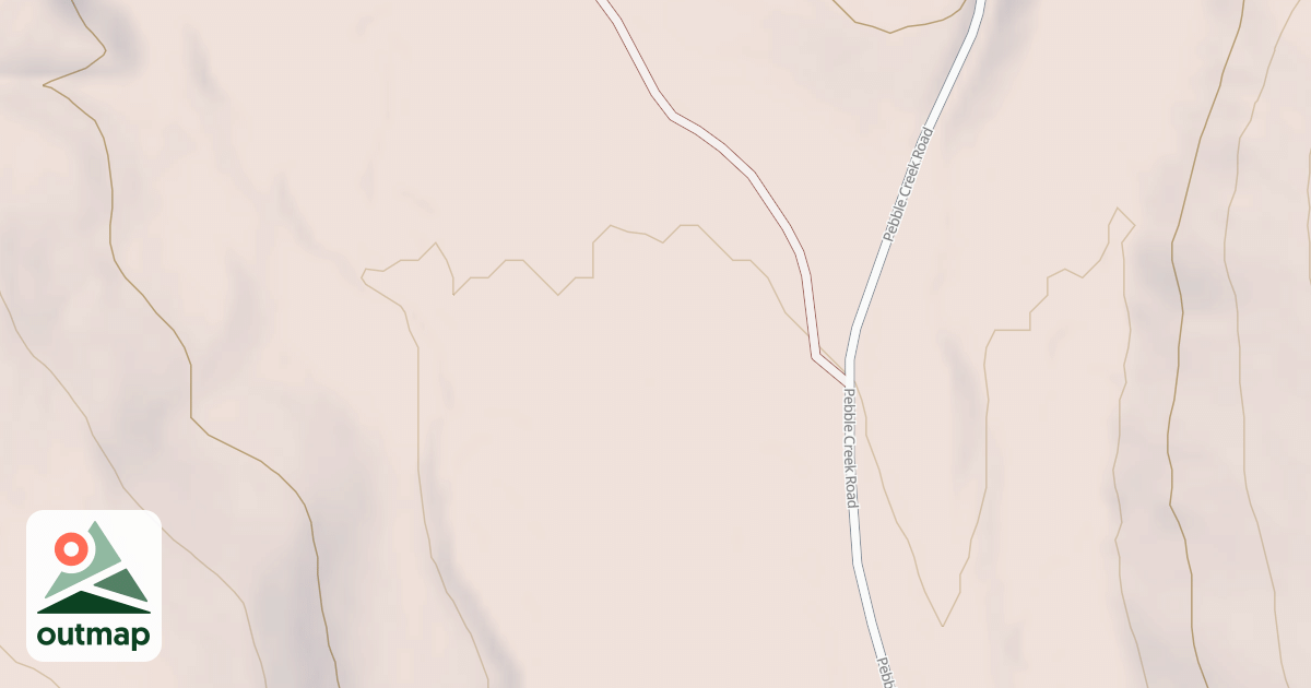 Map of PEBBLE FLAT SPUR