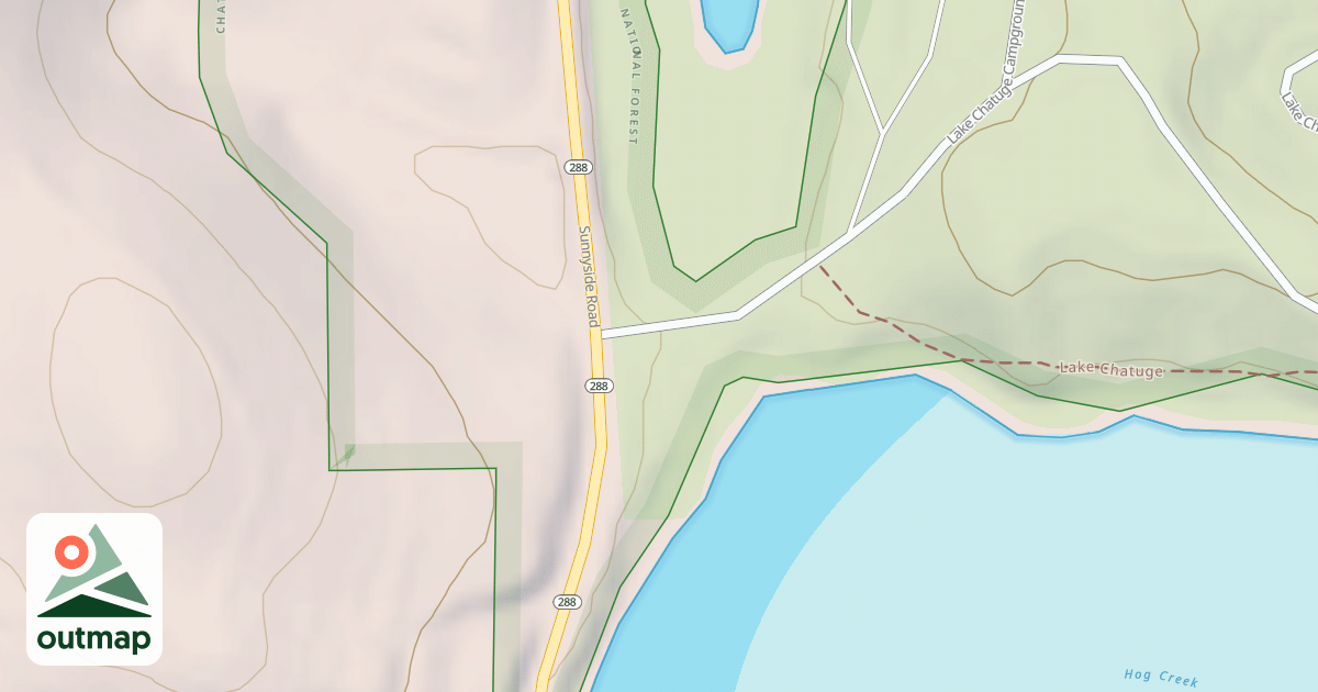 Map of LAKE CHATUGE REC BOAT RAMP