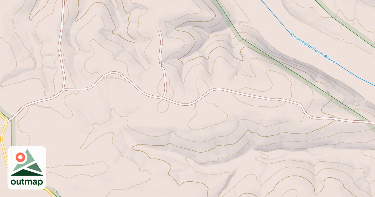 Map of USFS National Forest System Roads {14FFF50E-6CBA-48B4-B848-17FEB9FCD963}