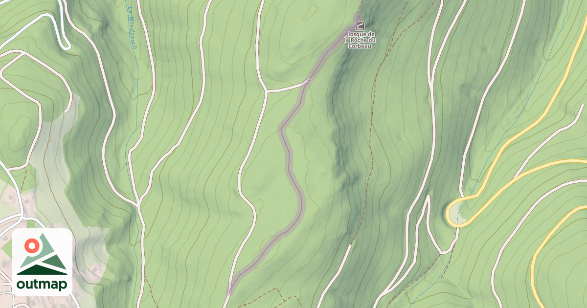 Map of Chemin de la Roche du Corbeau