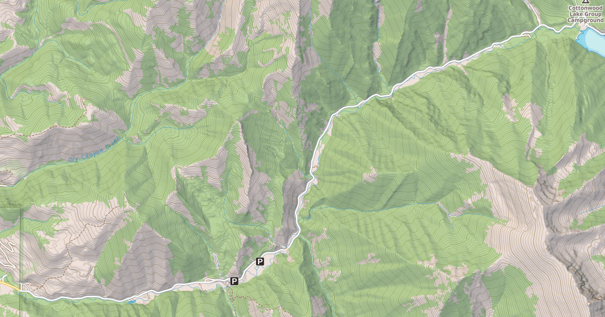 Map preview of COTTONWOOD LAKE