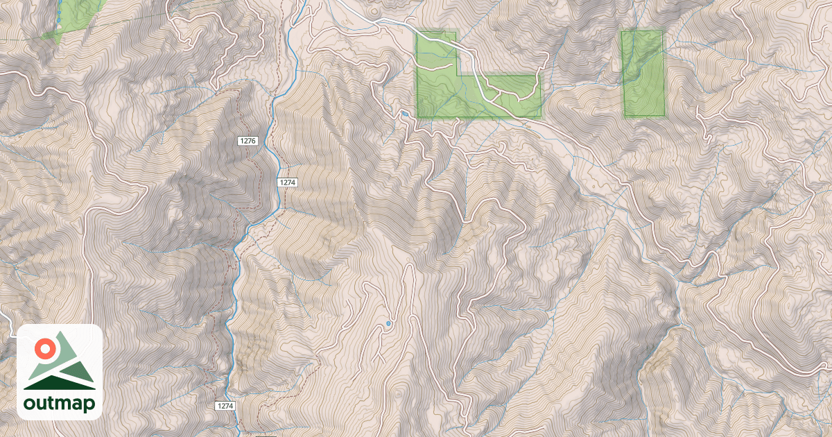 Map of CRAZY PEAK