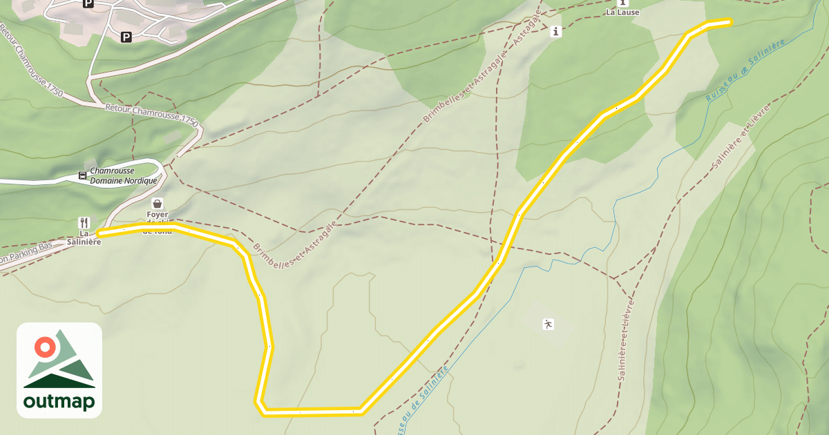 Map of Salinière et Lièvre