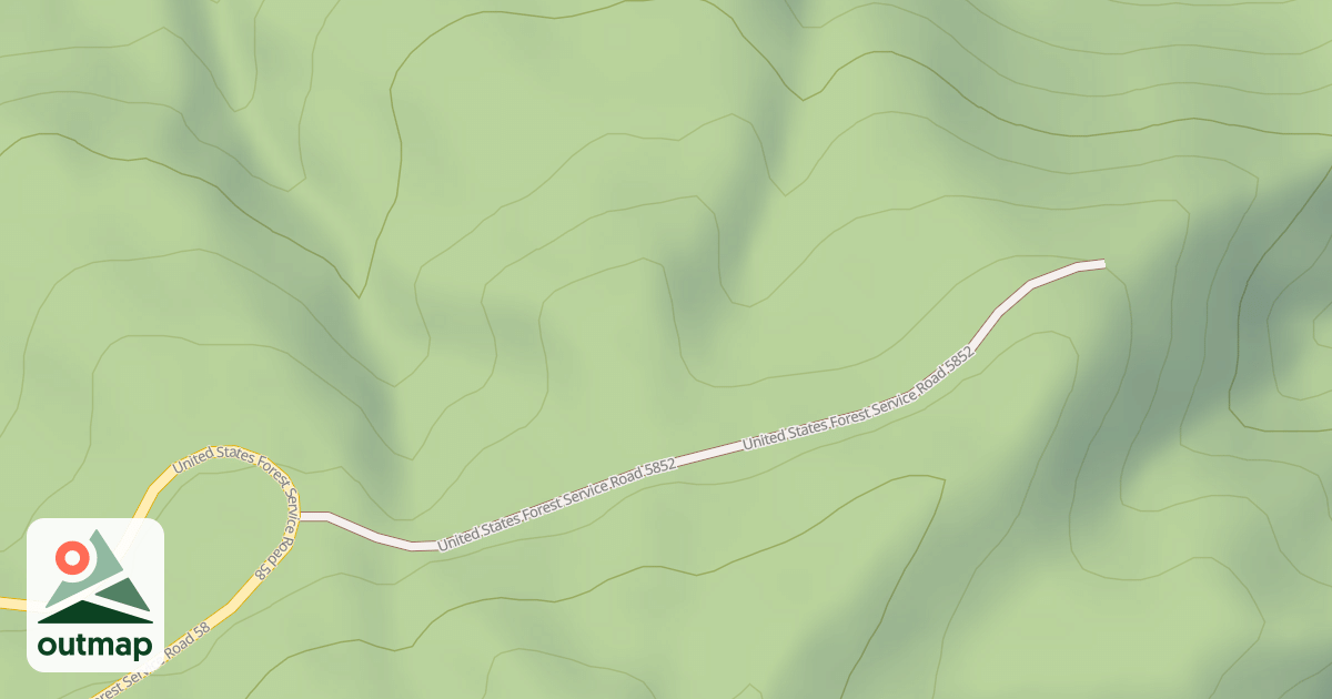Map of USFS Motor Vehicle Use Map Roads {2A6BB201-71E2-4898-8A48-CAB130C9BEB2}
