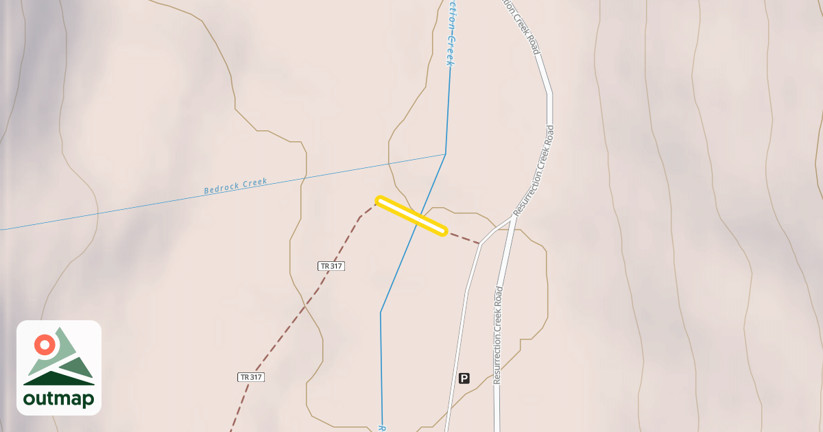 Map of Resurrection Pass Trail