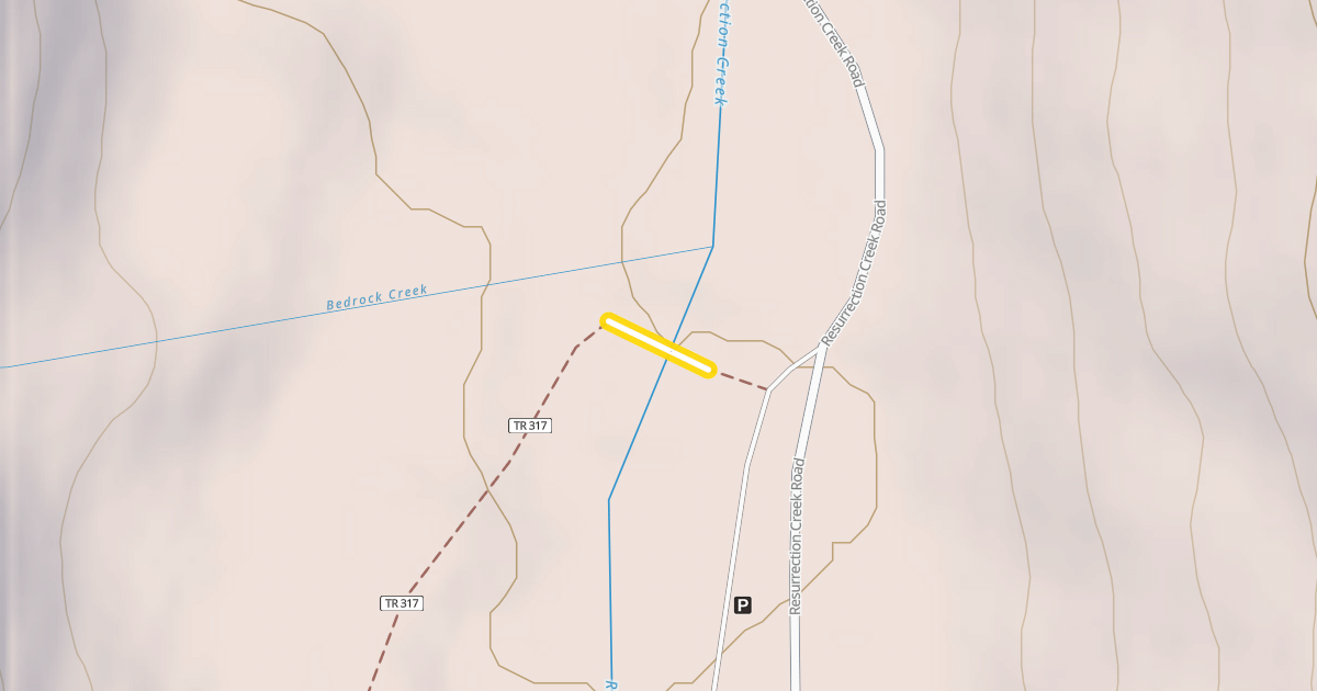 Map preview of Resurrection Pass Trail