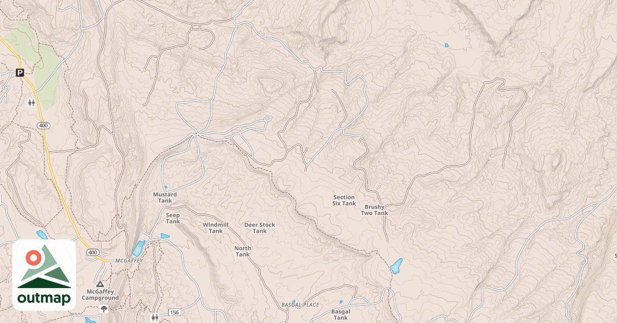 Map of FOUR MILE CANYON