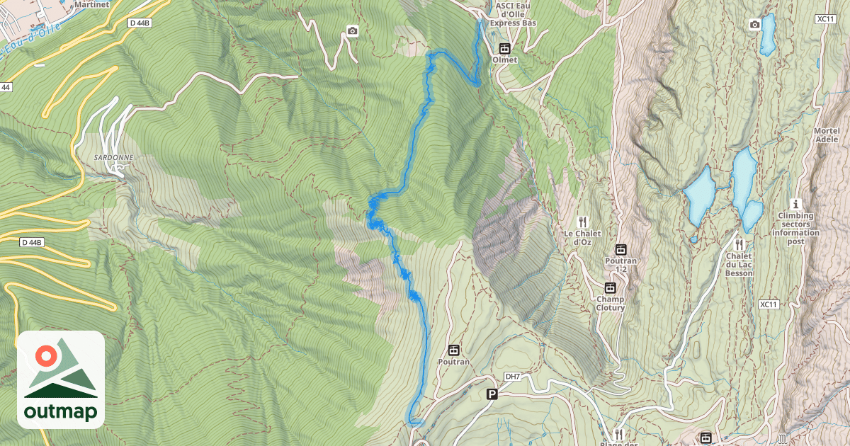 Map of Mégavalanche
