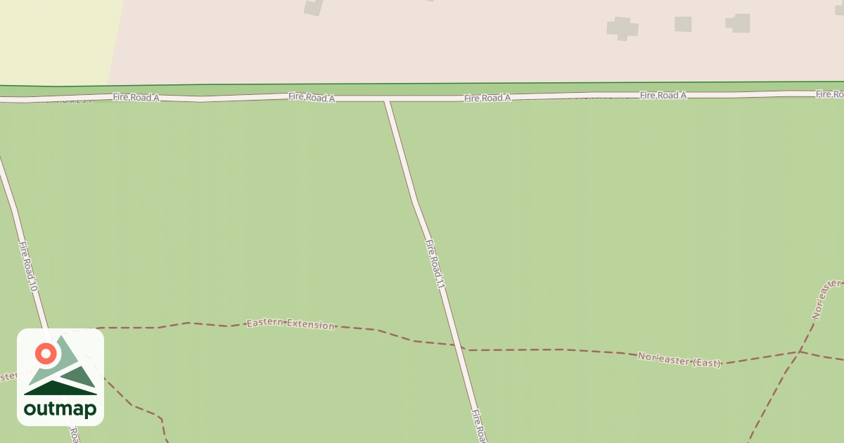 Map of Fire Road 52