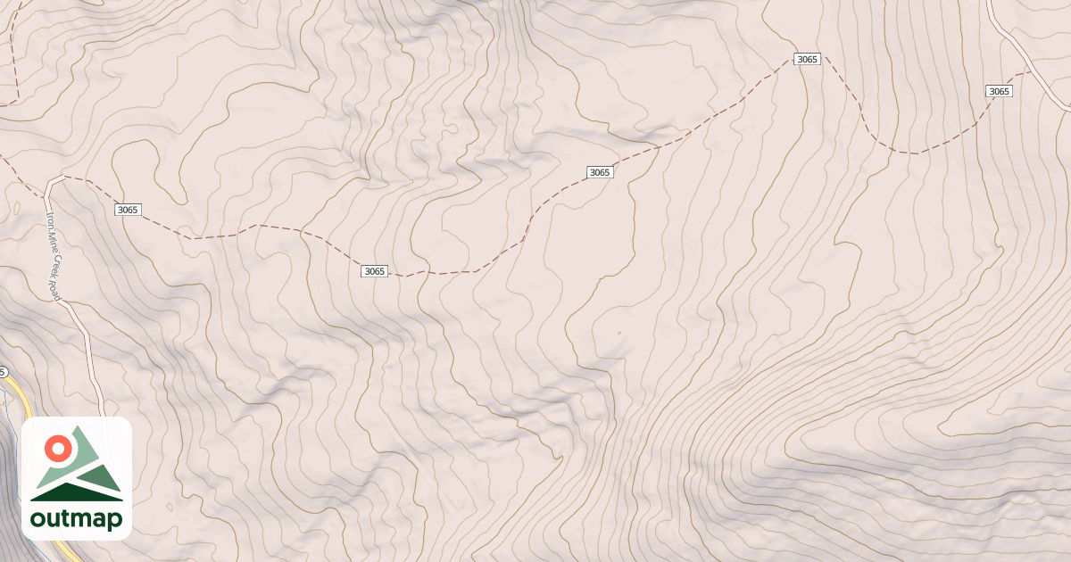Map of IRON MINE CREEK
