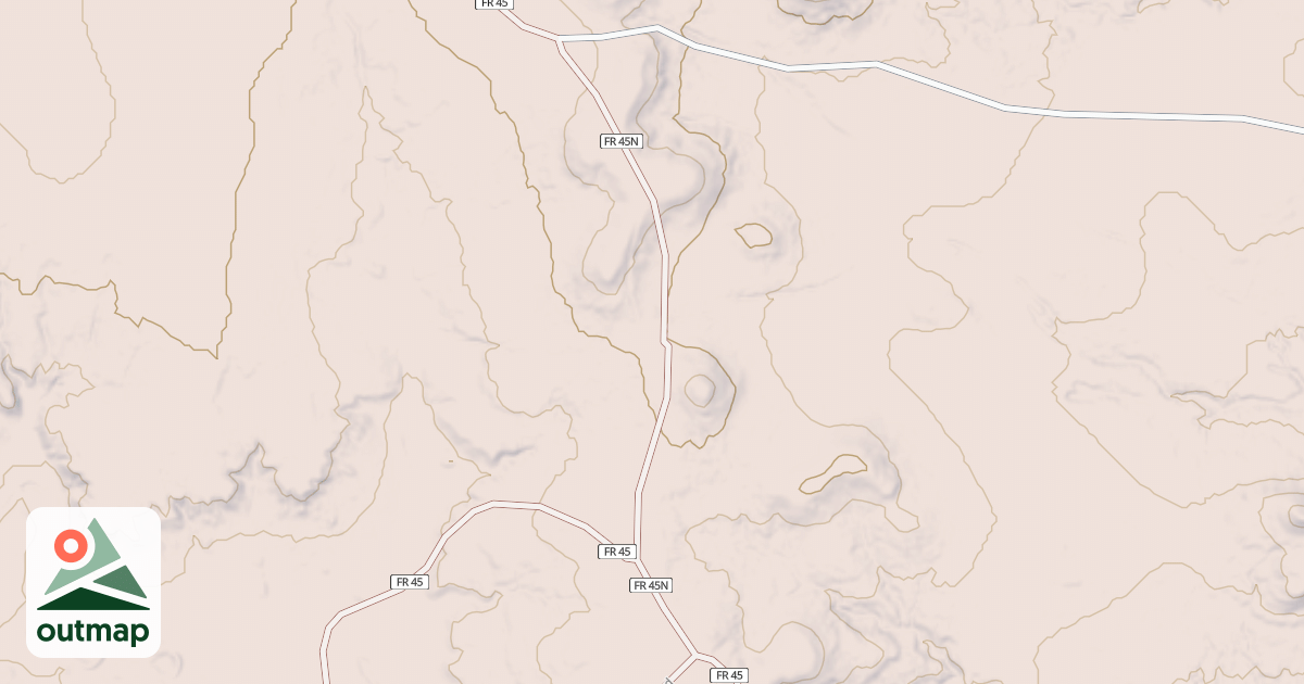 Map of USFS Motor Vehicle Use Map Roads {DBAF1CA2-5580-4D74-AD5C-7B4E5D01F044}