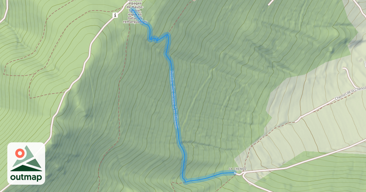 Map of Sentier des Sœurs à la Chenoz