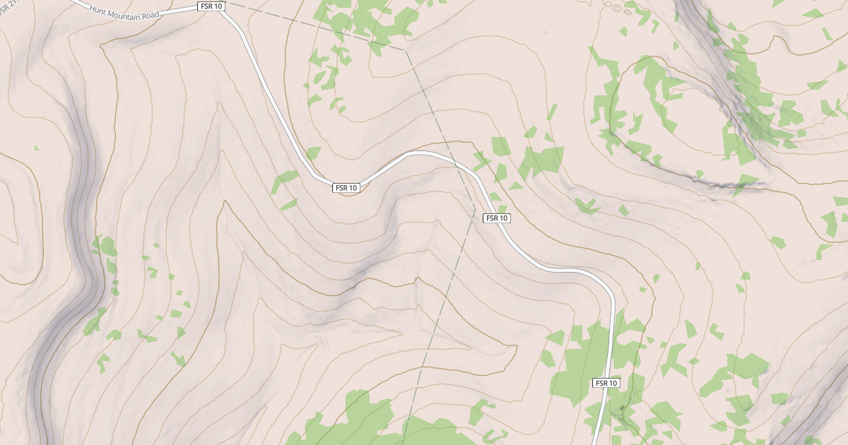 Map preview of HUNT MOUNTAIN