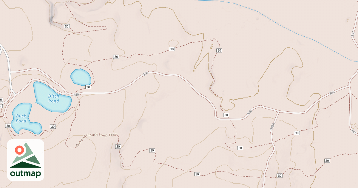 Map of DITCH POND