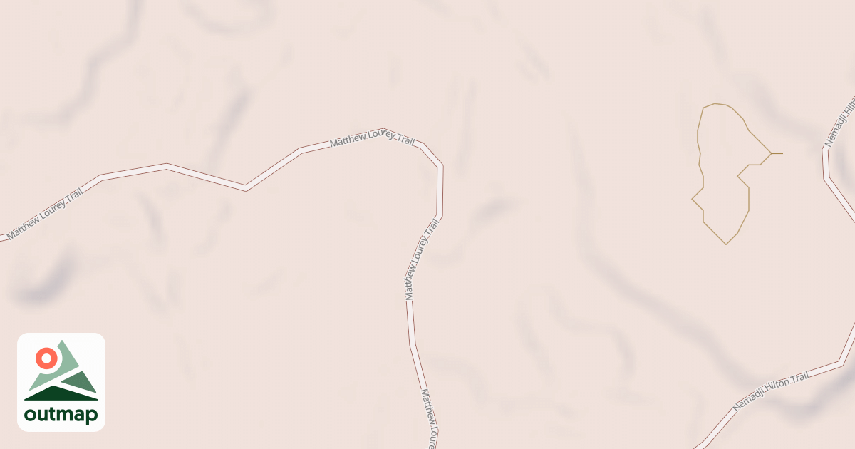Map of Matthew Lourey State Trail