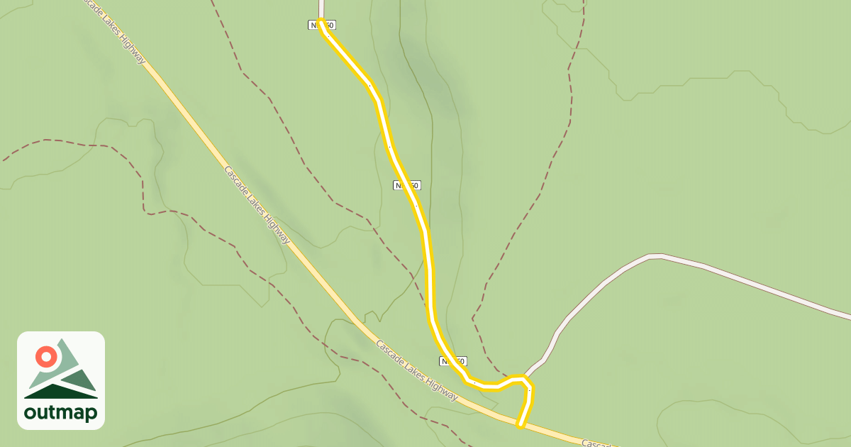 Map of Forest Road 4600-360